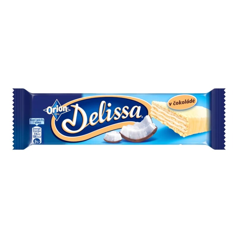 Delissa kokosová v bílé čokoládě 30 g